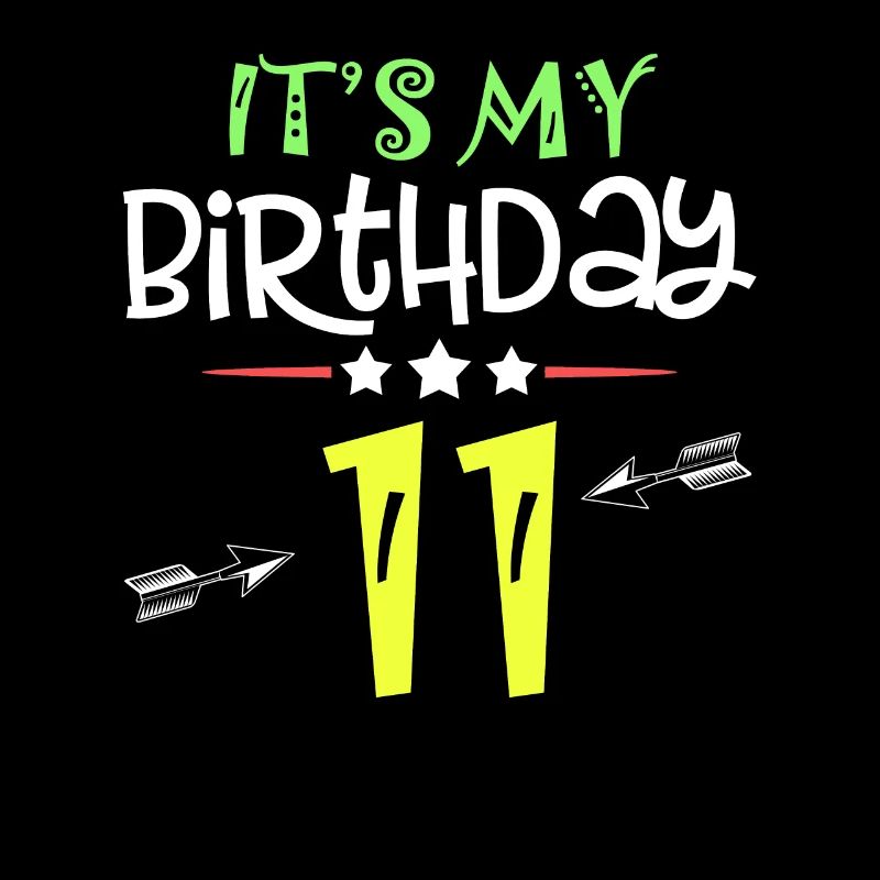 Enfant 11 ans présent C'est mon 11ème anniversaire