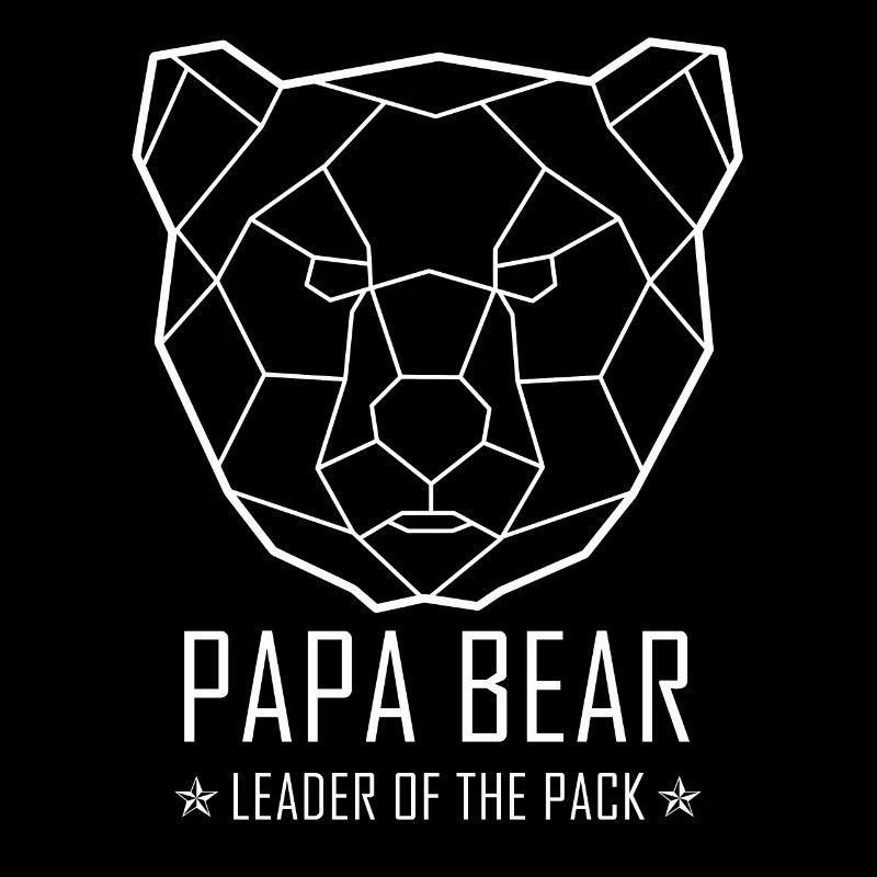 Polygon Bär Geometrisch Tier Berlin Papa Bär Bear