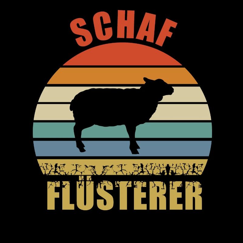Schaf Flüsterer Vintage Retro Geschenk