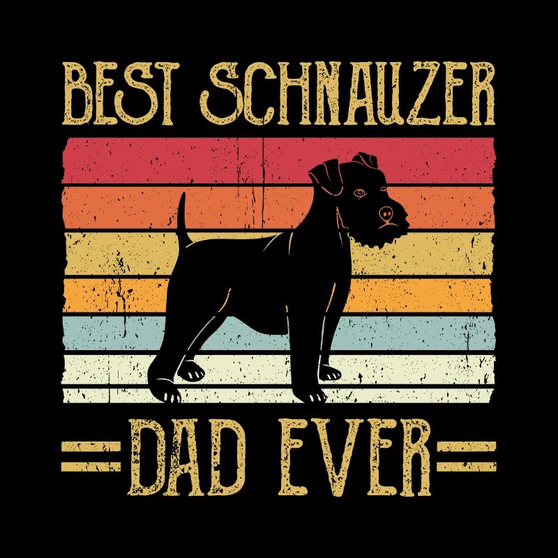 Best Schnauzer Dad Ever Giant Schauzer Herrechen