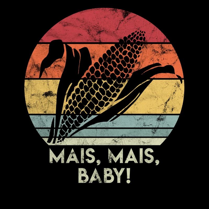 Vintage Retro Corn Corn Baby Gift for Framer