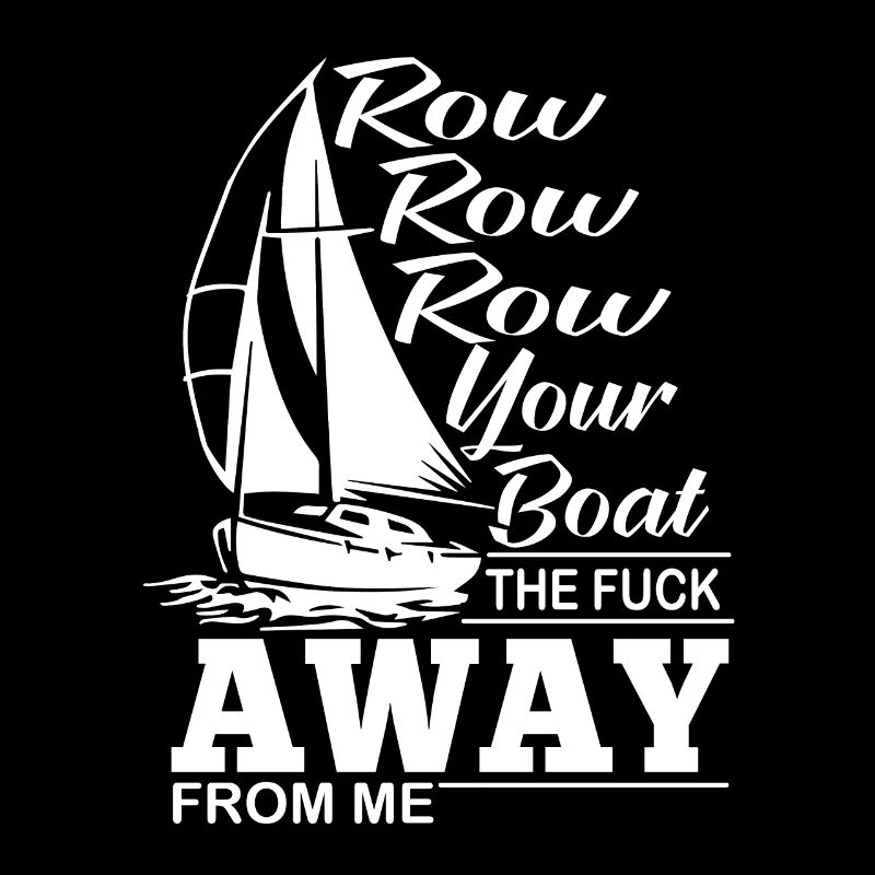 Row Row Ramez votre bateau jusqu'à la merde