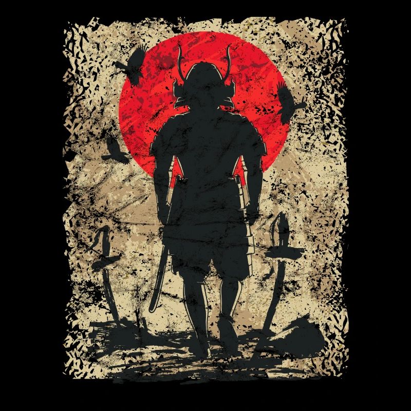 Schwertkämpfer Krieger Japanischer Samurai