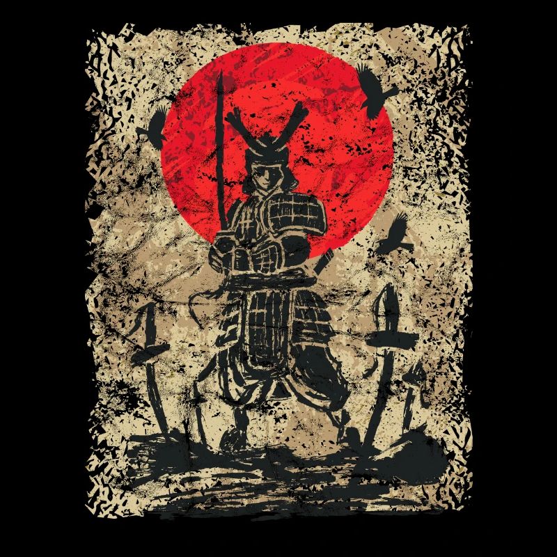 Schwertkämpfer Krieger Japanischer Samurai
