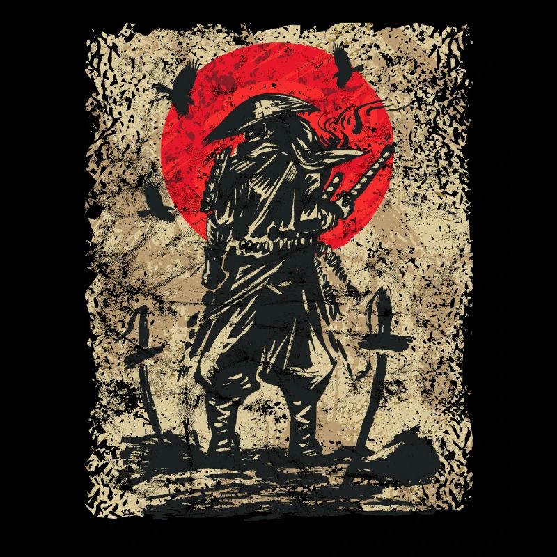 Schwertkämpfer Krieger Japanischer Samurai