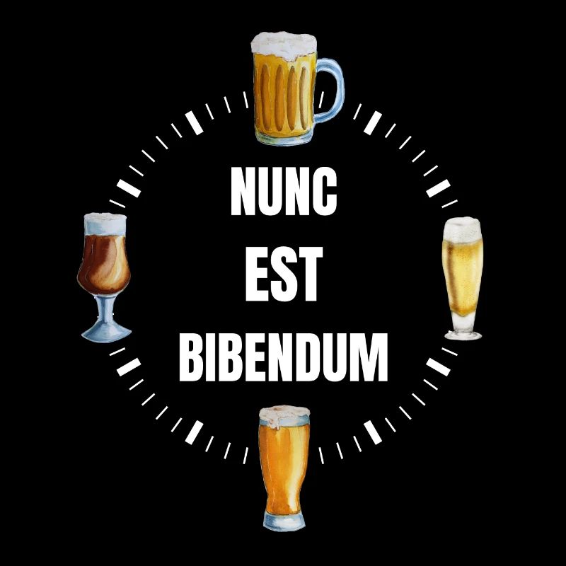 Horloge à Bières Nunc est Bibendum