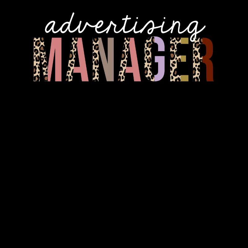 Advertising Manager Leopard Print Funny Gift