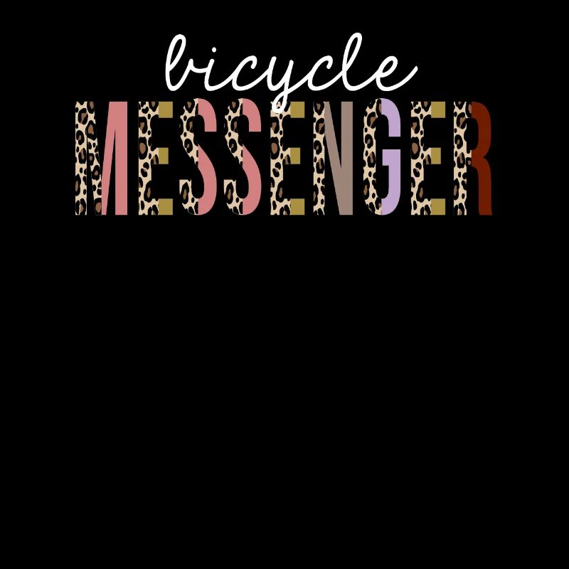 Bicycle Messenger Leopard Print Funny Gift