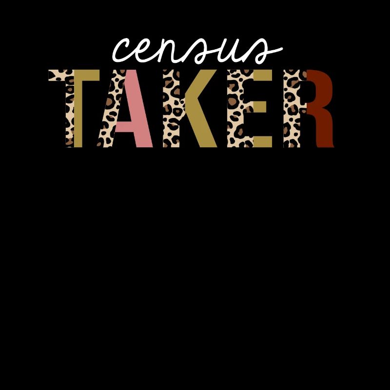 Census Taker Leopard Print Funny Gift
