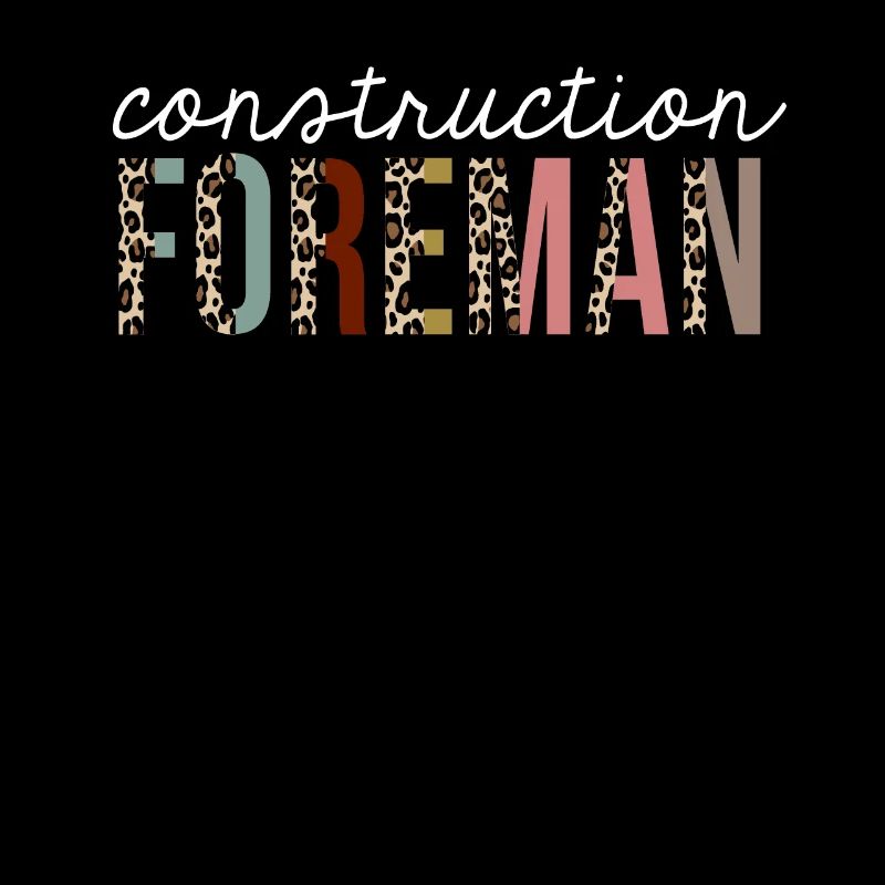 Cadeau drôle d'impression de léopard de contremaître de construction