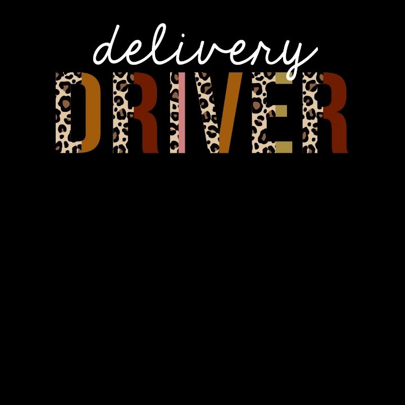 Delivery Driver Leopard Print Funny Gift