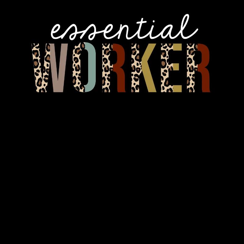 Essential Worker Leopard Print Lustiges Geschenk