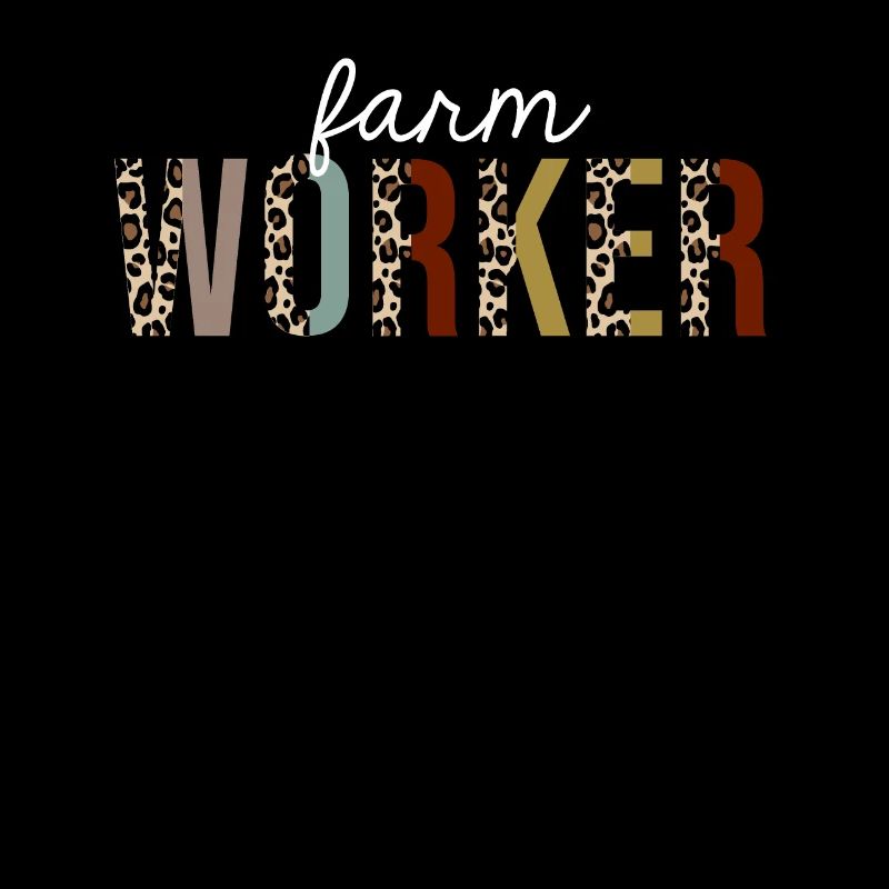 Farm Worker Leopard Print Drôle cadeau
