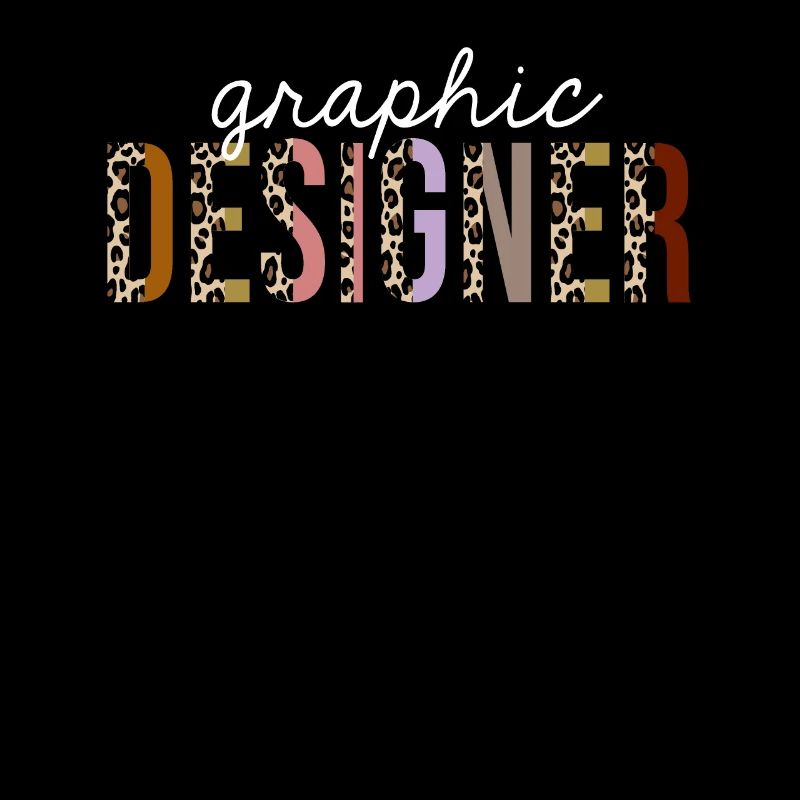 Graphic Designer Leopard Print Funny Gift