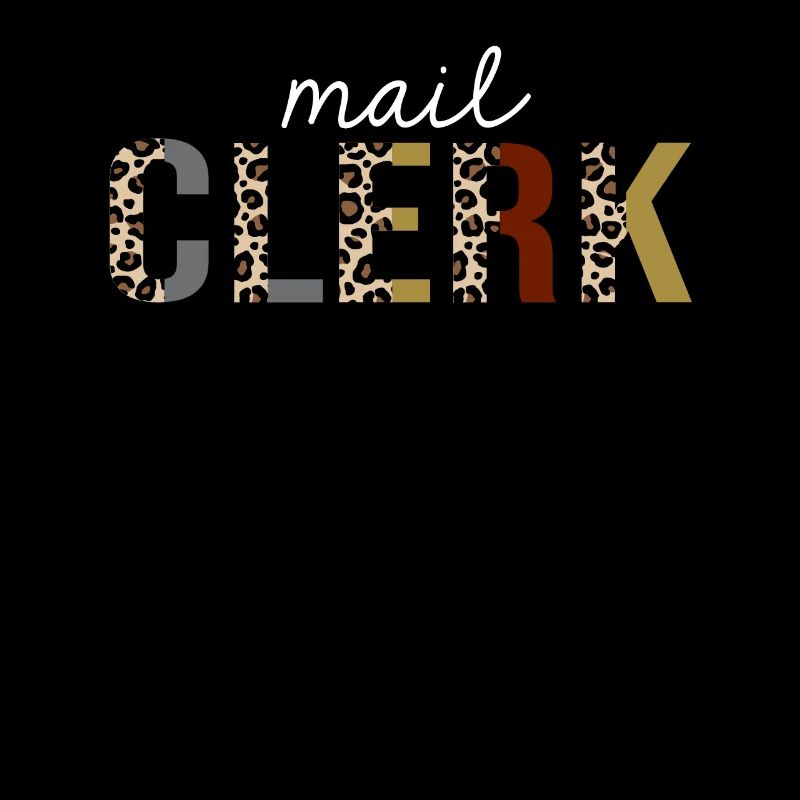 Cadeau drôle d'impression de léopard de commis de courrier