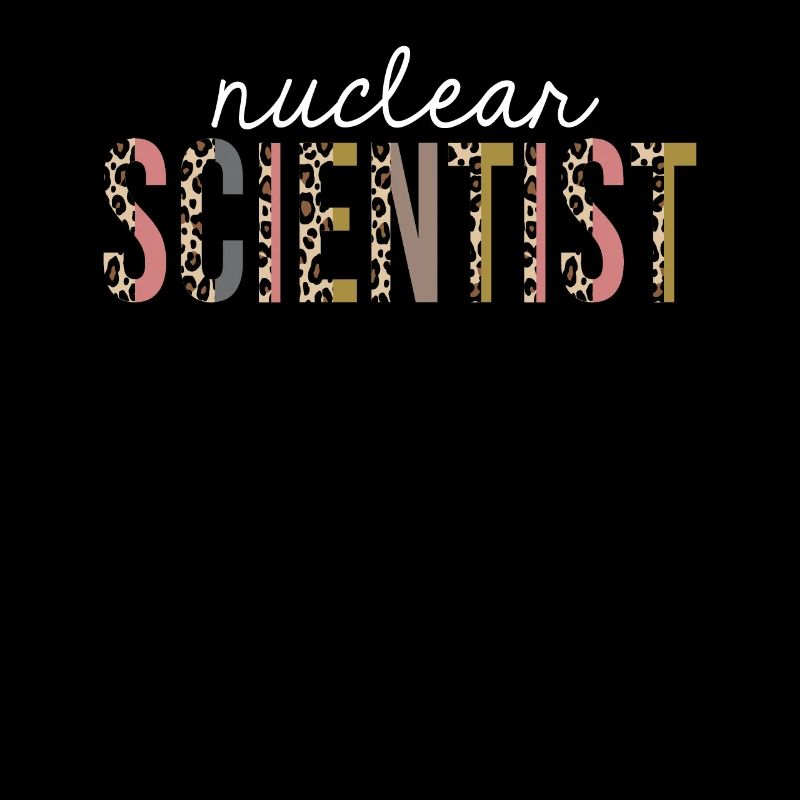 Scientifique nucléaire Leopard Print Drôle de cadeau