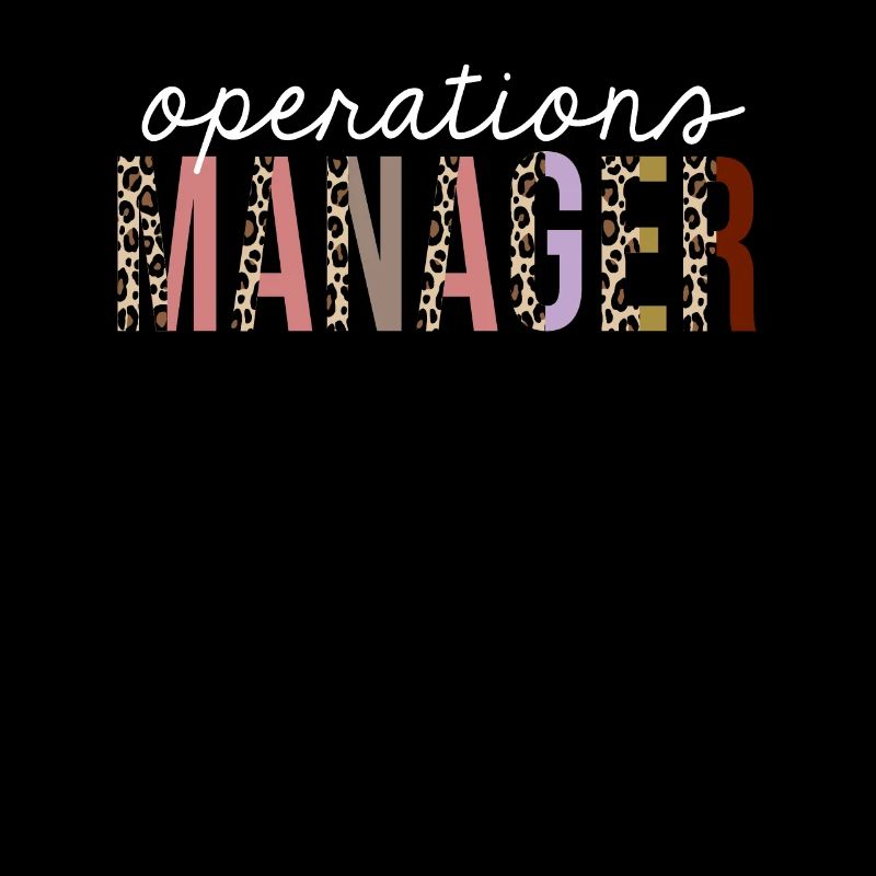 Lustiges Geschenk mit Operations Manager Leopard Print