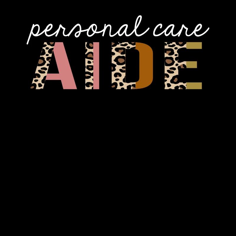 Personal Care Aide Leopard Print Funny Gift