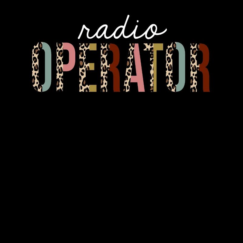 Radio Operator Leopard Print Lustiges Geschenk
