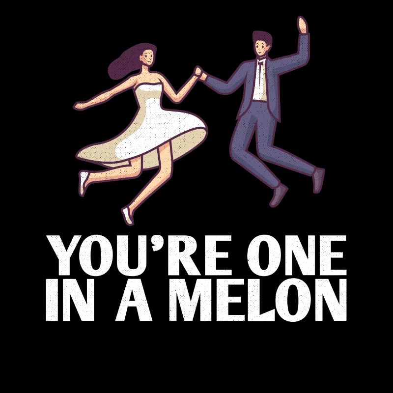 Ils ne font qu’un dans un design de mariage melon pour le