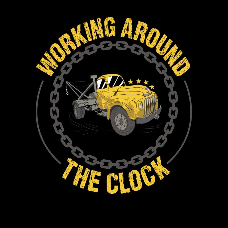Working Around The Clock Tow Truck Operator
