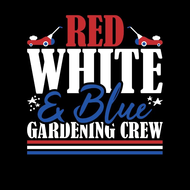 Veteran US Flag Red White & Blue Gardening Crew