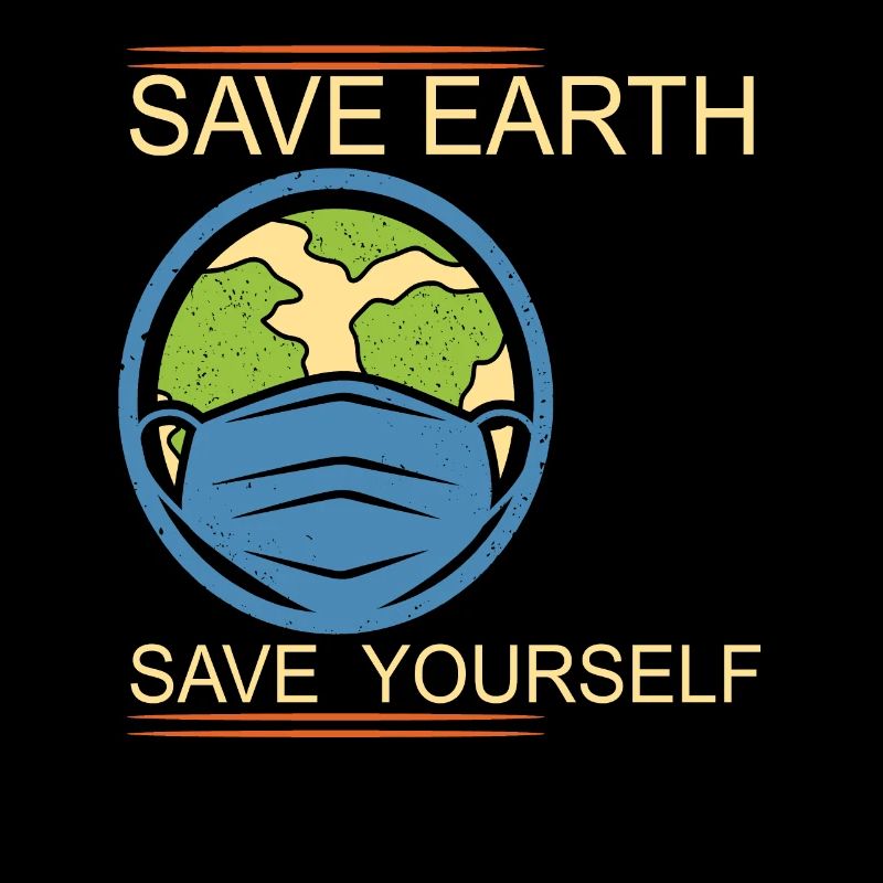 Rette die Erde Rette dich selbst Earth Day