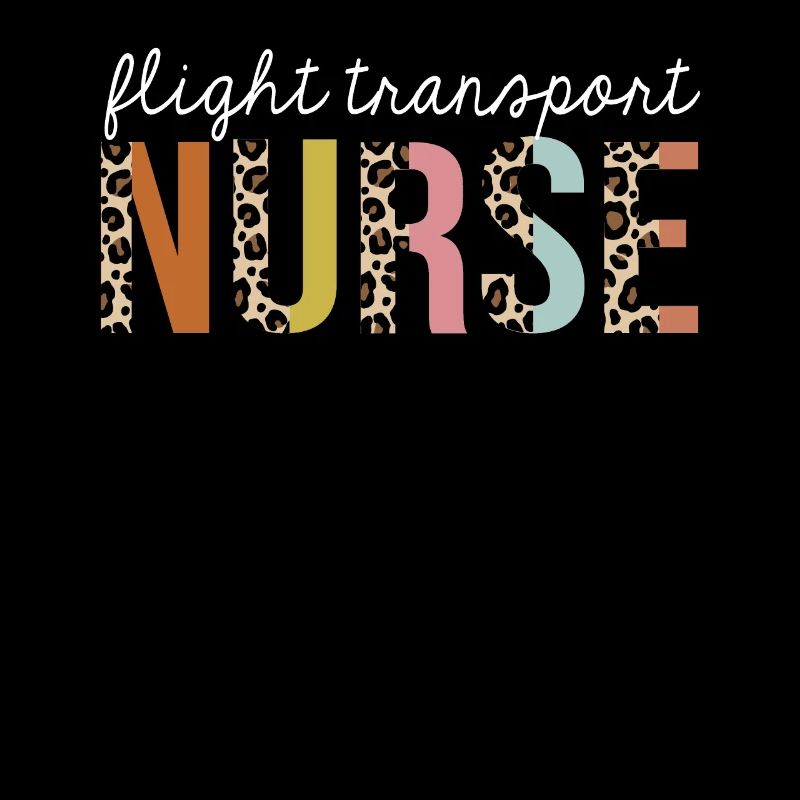 Flight-Transport Nurse Imprimé Léopard Coloré
