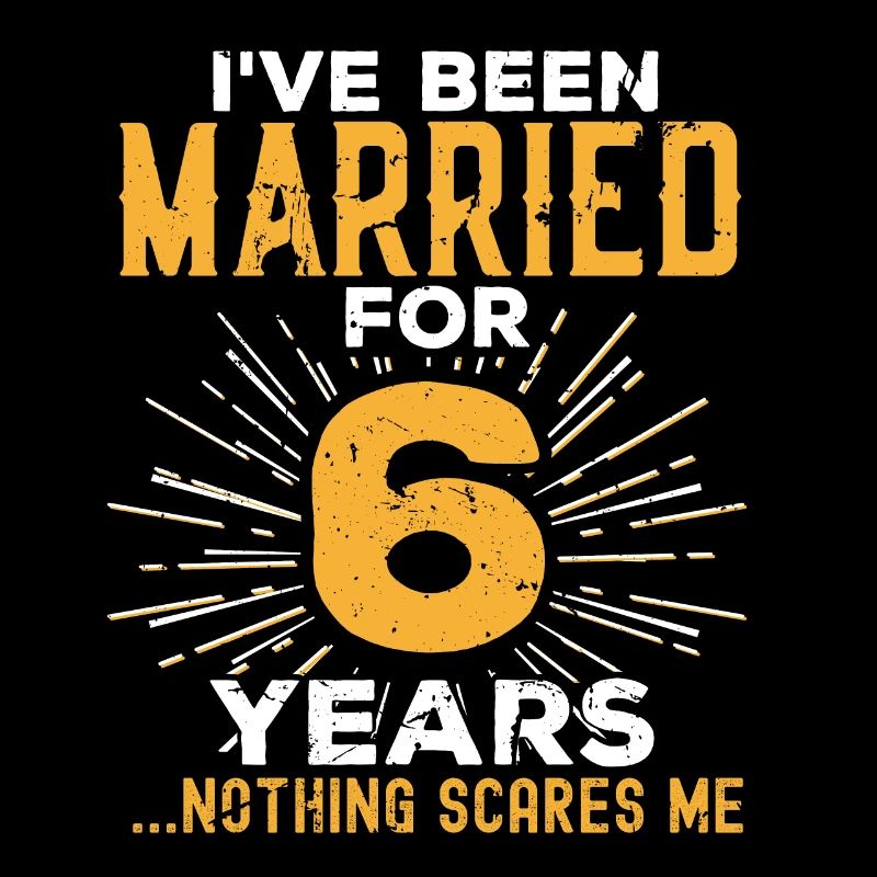 6. Hochzeitstag Lustige Paare Ehegeschenk