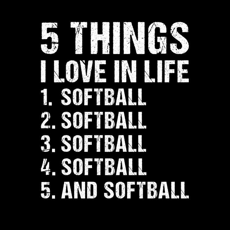Sport 5 choses que j’aime dans la vie Softball