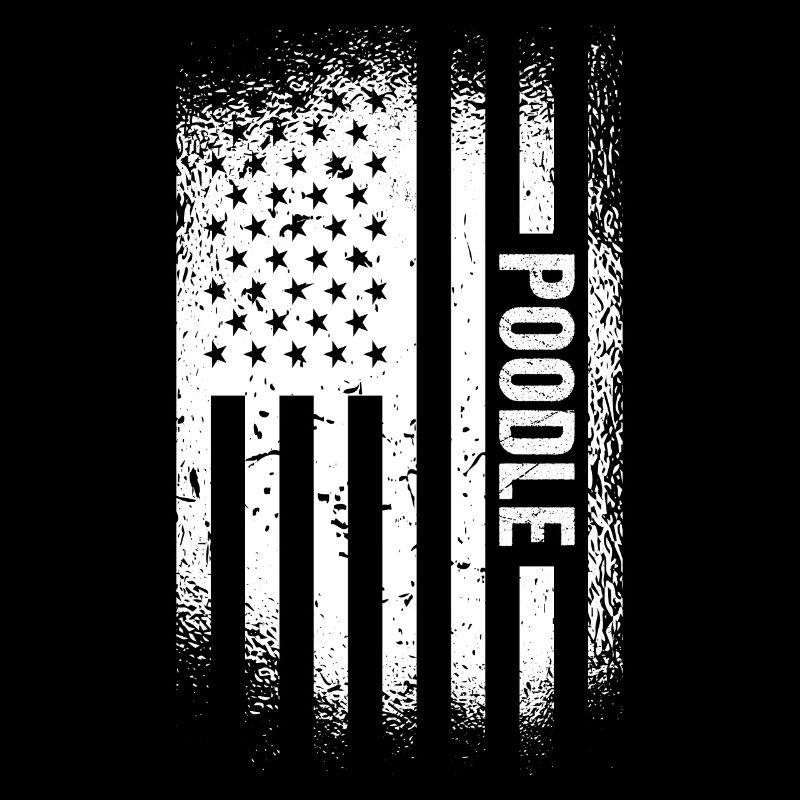 Poodle Us Flag