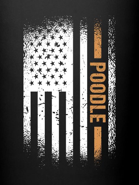 Caniche Us Flag