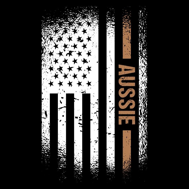 Chien Aussie Us Drapeau