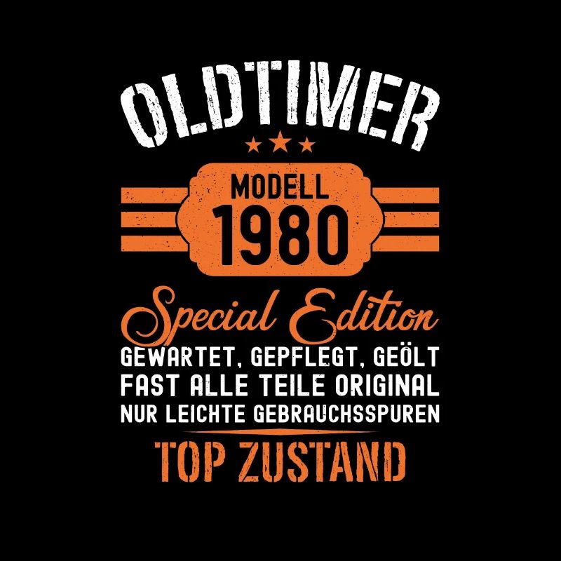 44. Geburtstag 44 Jahre Oldtimer Geschenk 1980