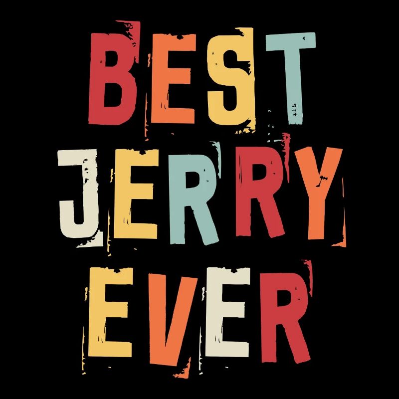 Bester Jerry Ever Retro Vorname Text Spruch