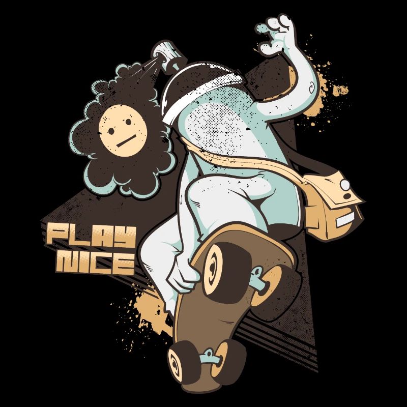 Play Nice Skater Geschenk Geschenkidee