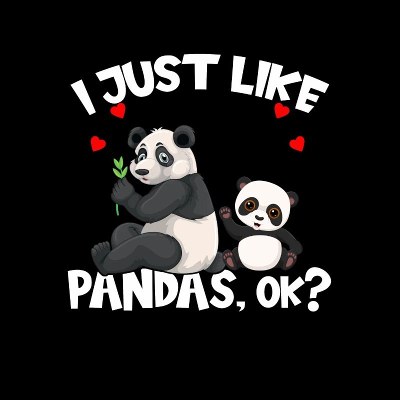 Pandas J’aime juste les pandas Ok
