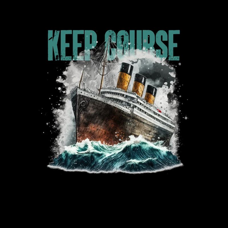 Commic Schiff im Stürmischer See