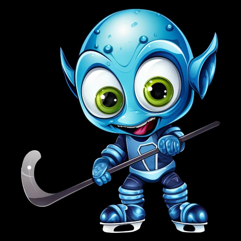 Schimpanse Eishockeyspieler: Dynamisches