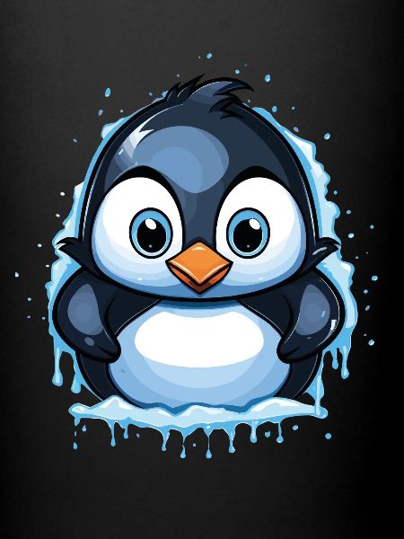 Mignon pingouin doux givre