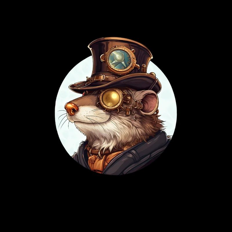 Otter im Steampunk-Stil