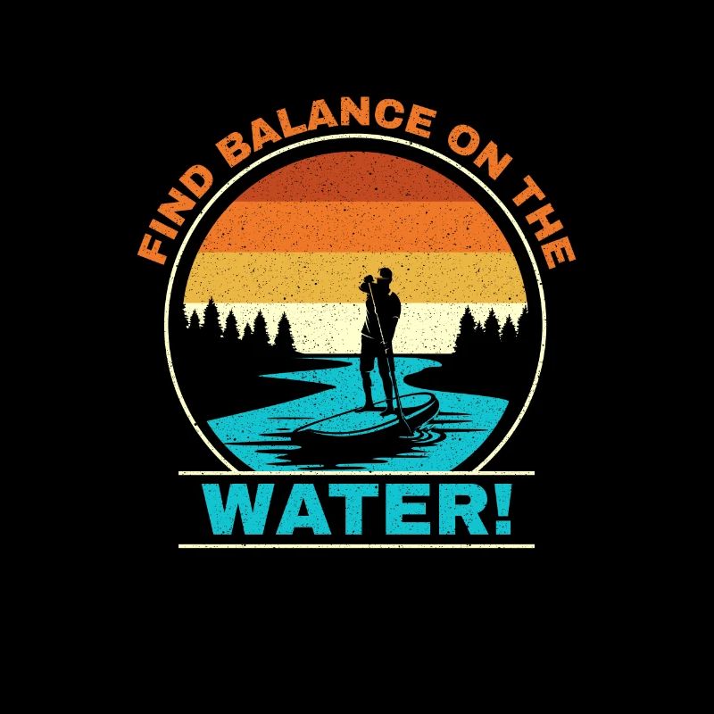 Stand up paddleboard on the water