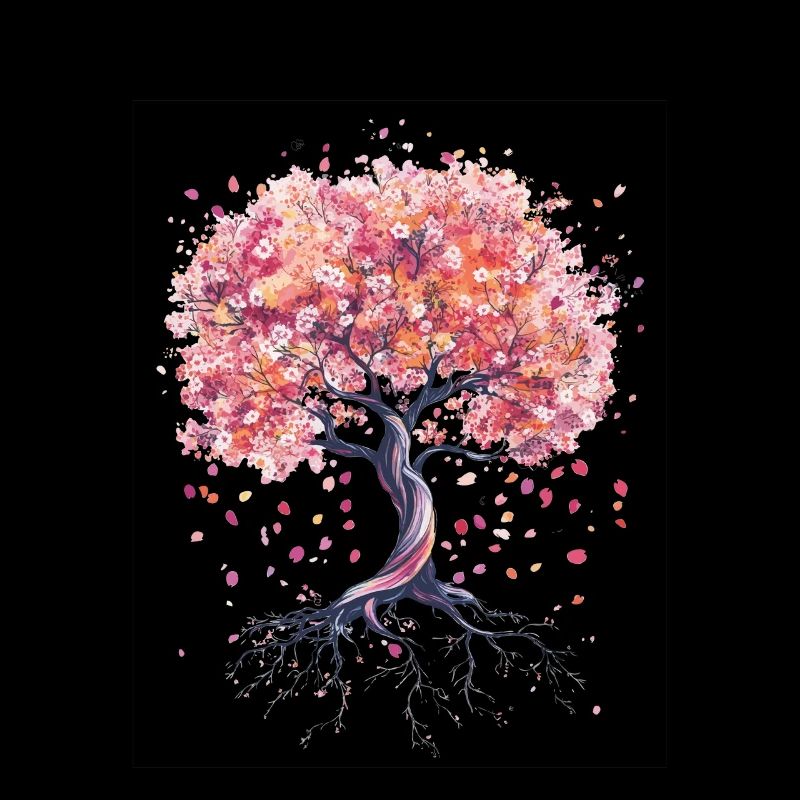 Cherry tree in bloom