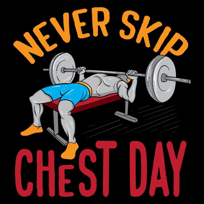 Never Skip Chest Day Funny Bodybuilder