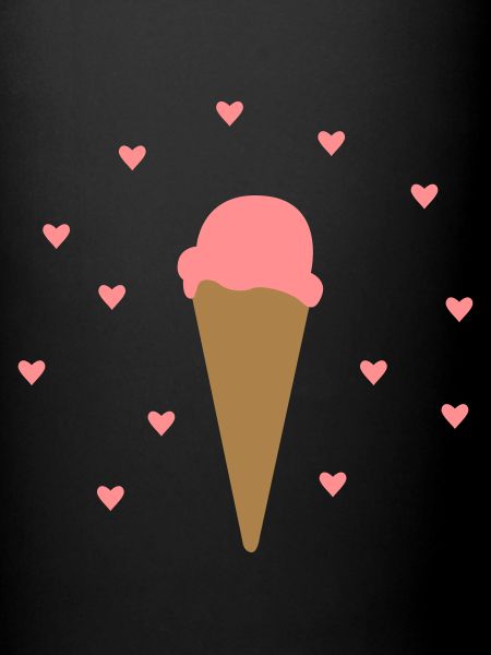 Eis mit Herzen