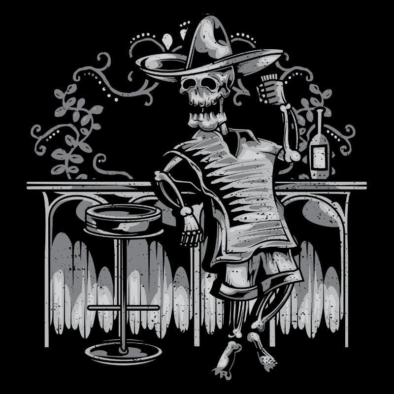 Drinking Skeleton - Halloween