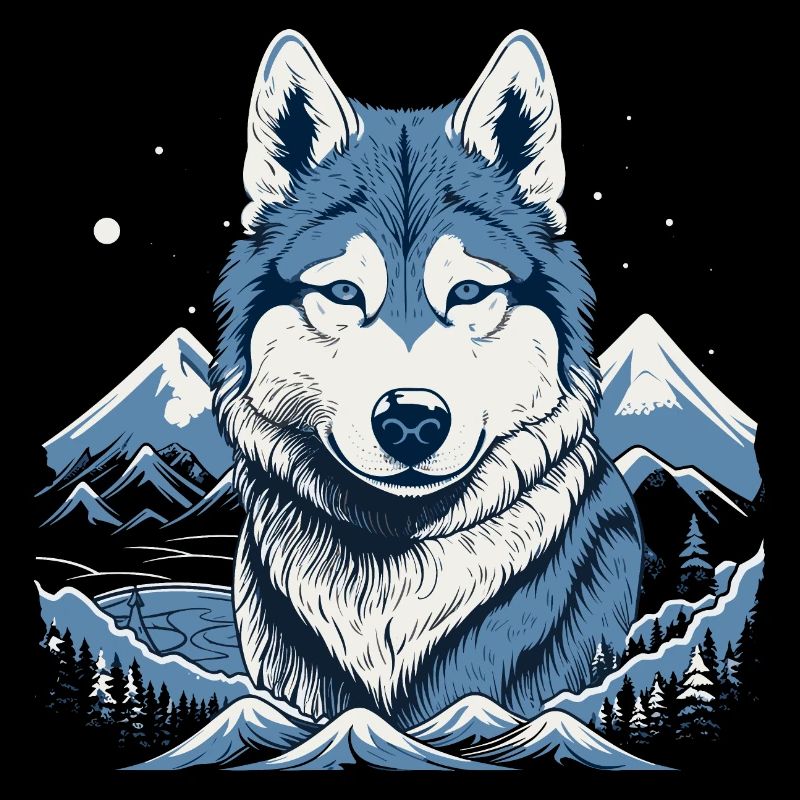 Husky chien de traîneau