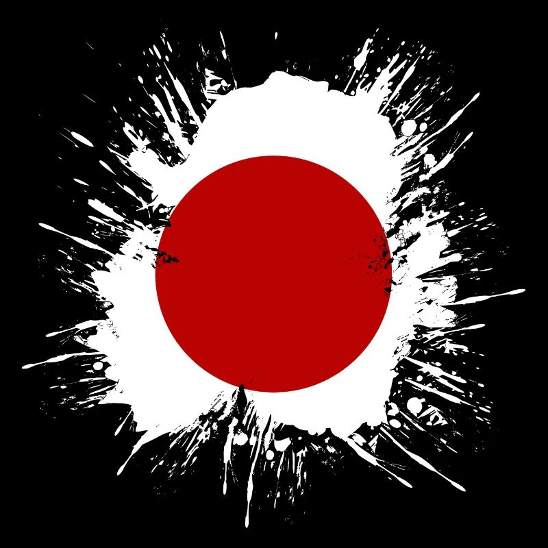 Drapeau du Japon utilisé Look Nihon drapeau japonais