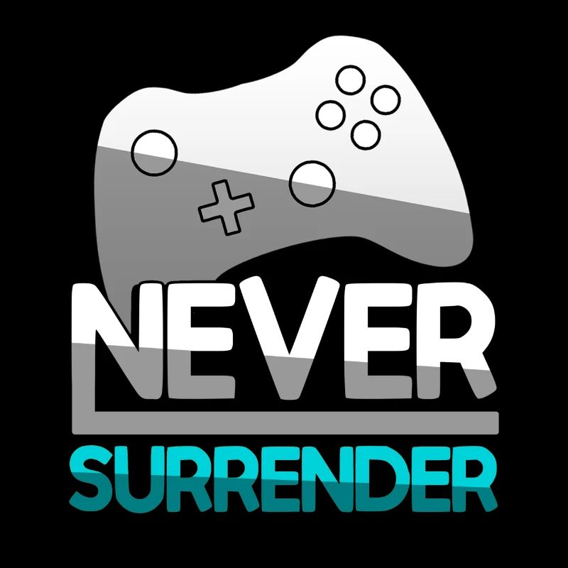 NEVER SURRENDER (Türkis) + Controller - Gaming