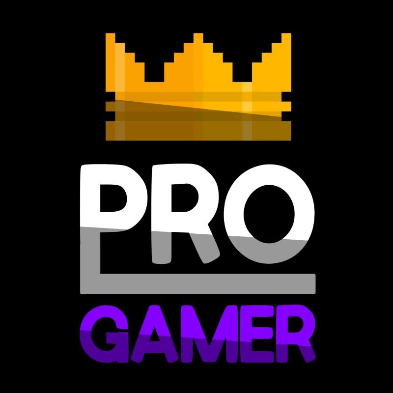 PRO GAMER (Purple) + King Crown - Gaming